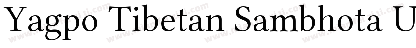 Yagpo Tibetan Sambhota Uni字体转换